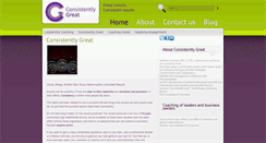 Desktop Screenshot of consistentlygreat.com